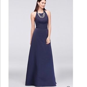 Prom/Bridesmaid Navy David’s Bridal Dress A-line